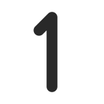 Number 1 SVG Icon